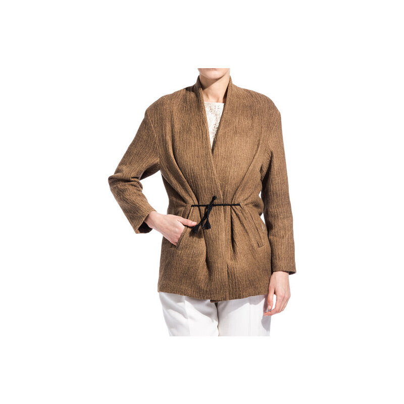 POMANDERE kimono jacket color brown