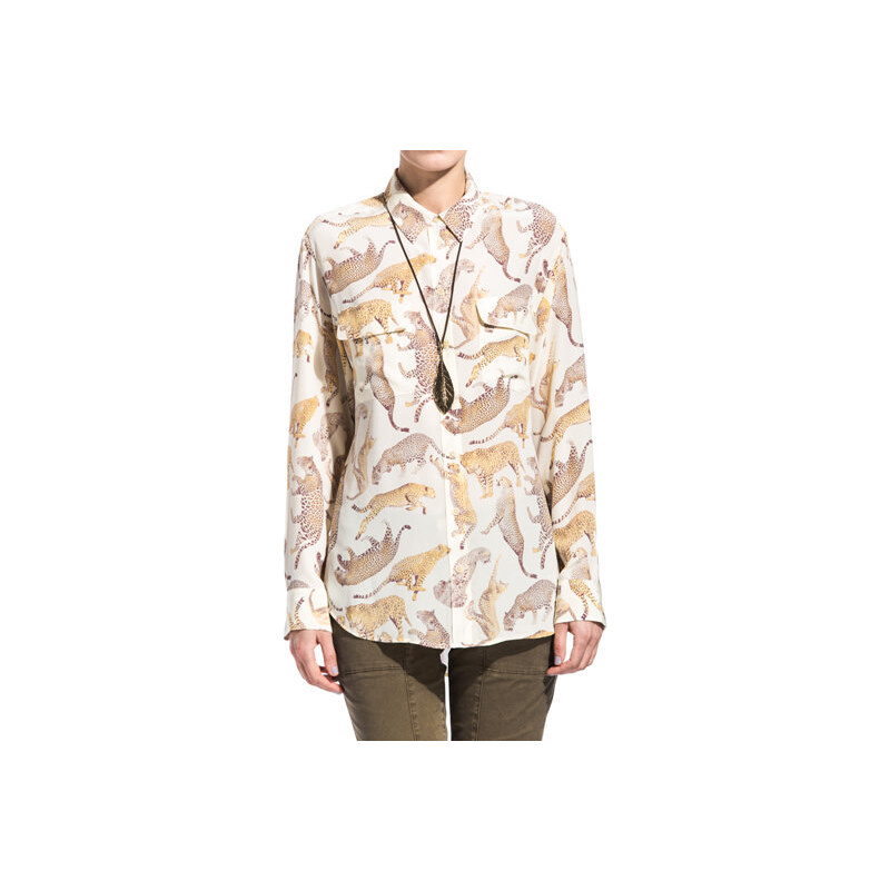 EQUIPMENT leopard print signature blouse