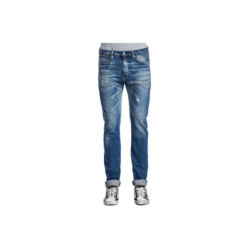 EDWIN slim tapered jeans with rips