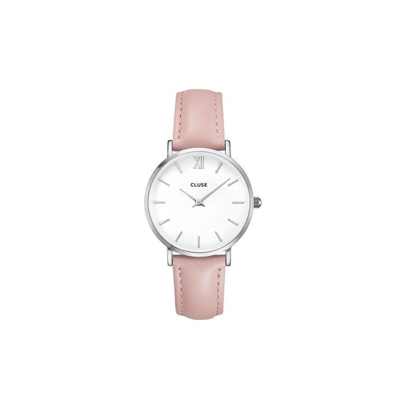 Montre Cluse Minuit Silver White/Pink CL30005 pour Femme