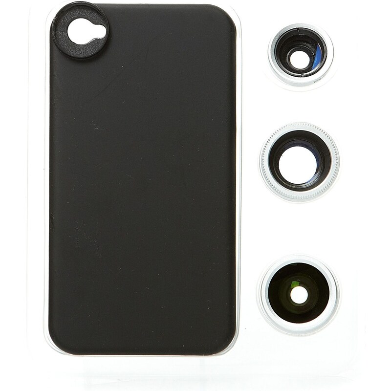 High Tech Pack de 4 lentilles photo pour iPhone 4/4S - noir