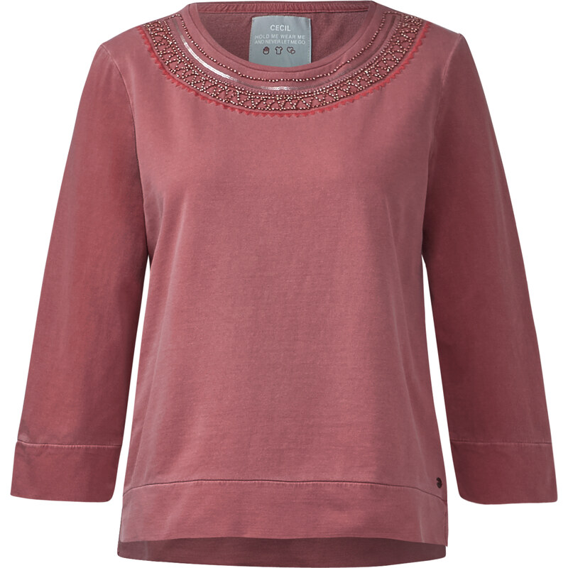 Cecil - Sweat-shirt style ethnique - burnt henna red