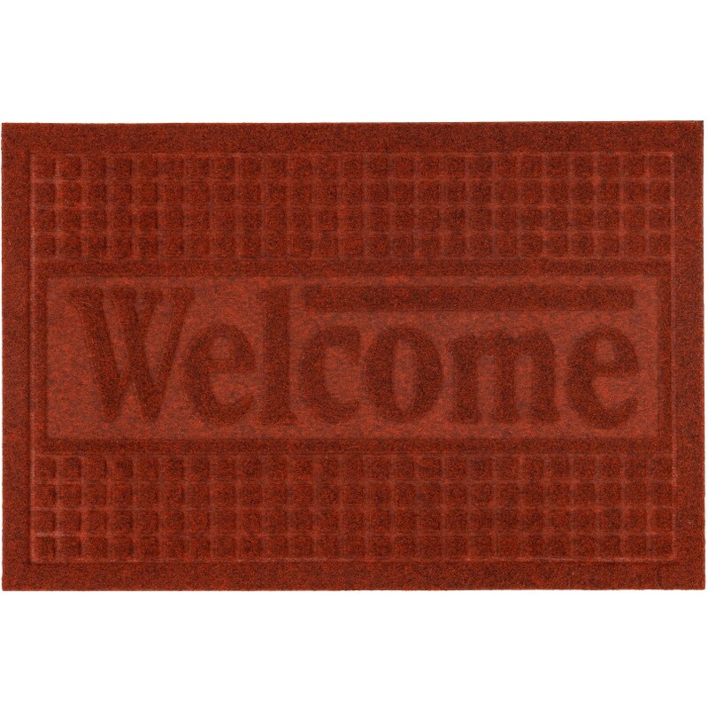 Tapis en 100% polyester env. 40x60 cm Welcome rouge - Basalto de Astra