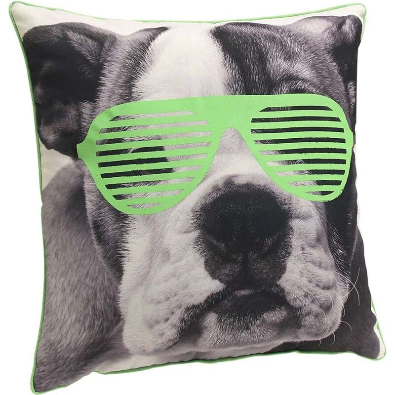 Ifilhome Animofluo - Coussin carré - vert