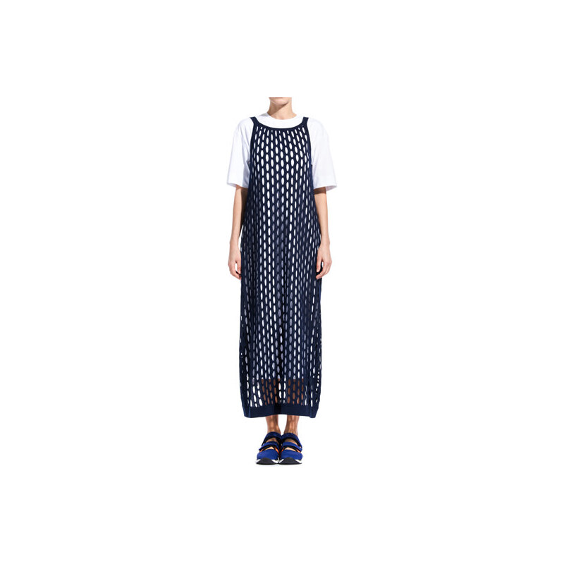 MARNI perforated dress color blue