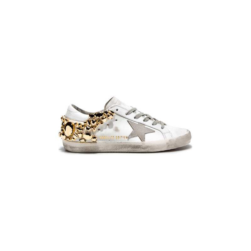 GOLDEN GOOSE superstar gold diamond sneakers - limited edition