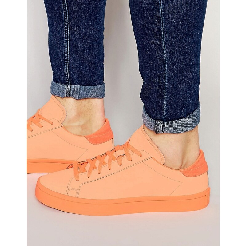 Adidas Originals - Court Vantage adicolor S80257 - Baskets - Orange - Orange