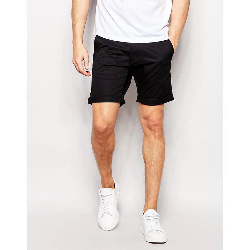 Selected Homme - Short chino - Noir