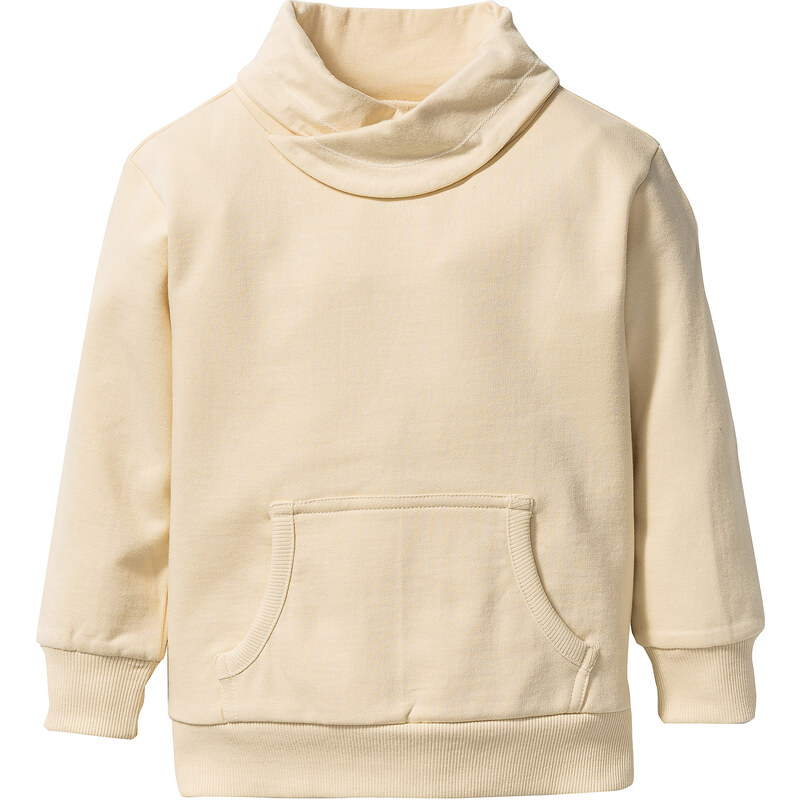 bpc bonprix collection Sweat-shirt à col large, T. 80/86-128/134 beige manches longues enfant - bonprix