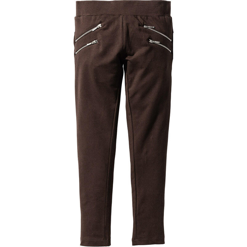 bpc bonprix collection Pantalon extensible à zips latéraux, T. 116-170 marron enfant - bonprix