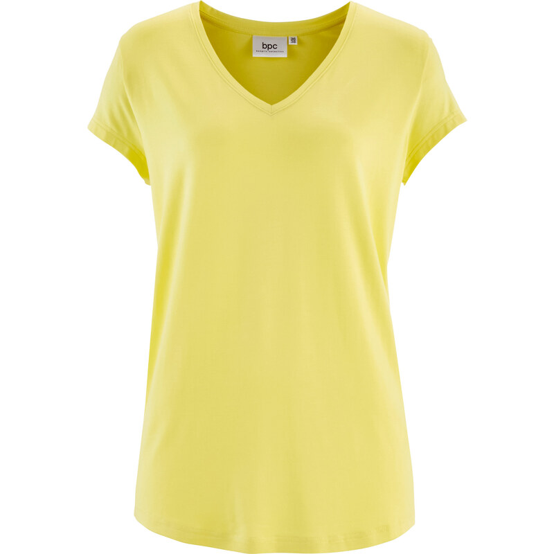 bpc bonprix collection T-shirt jersey manches courtes jaune femme - bonprix