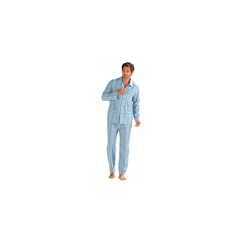 Blancheporte Pyjama homme rayé polyester/coton popeline