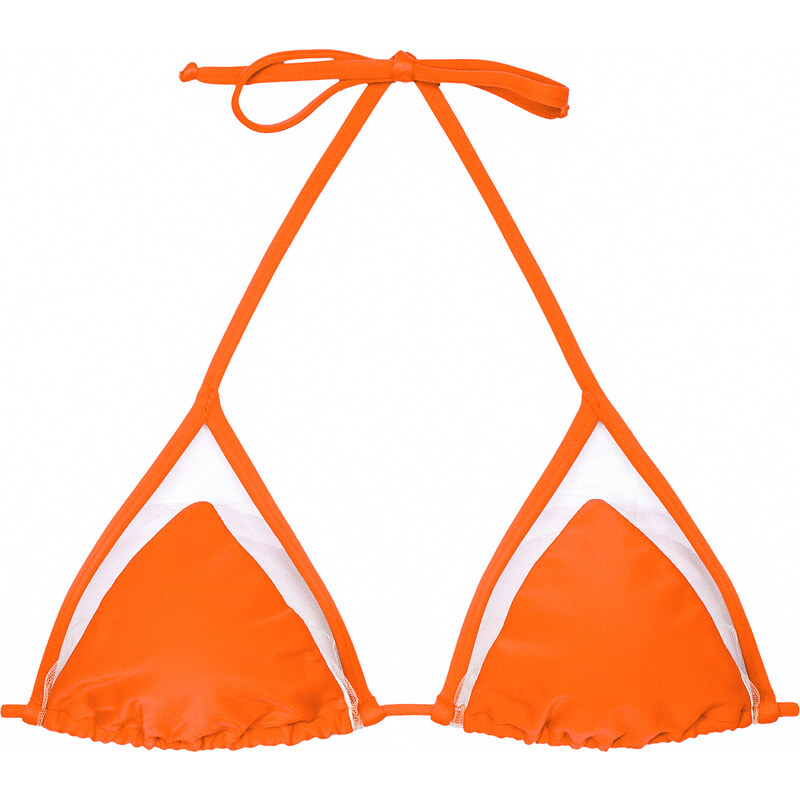 Rio De Sol Haut De Maillot Triangle Orange Avec Transparence - Strappy King