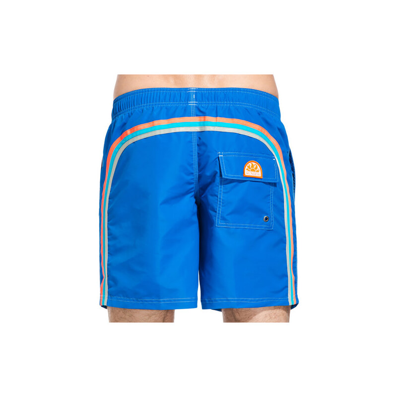 SUNDEK elastic waist long swim shorts