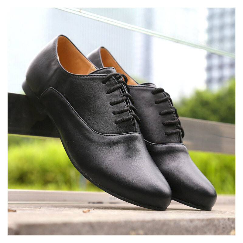 Lesara Chaussures lacées style Oxford imitation cuir