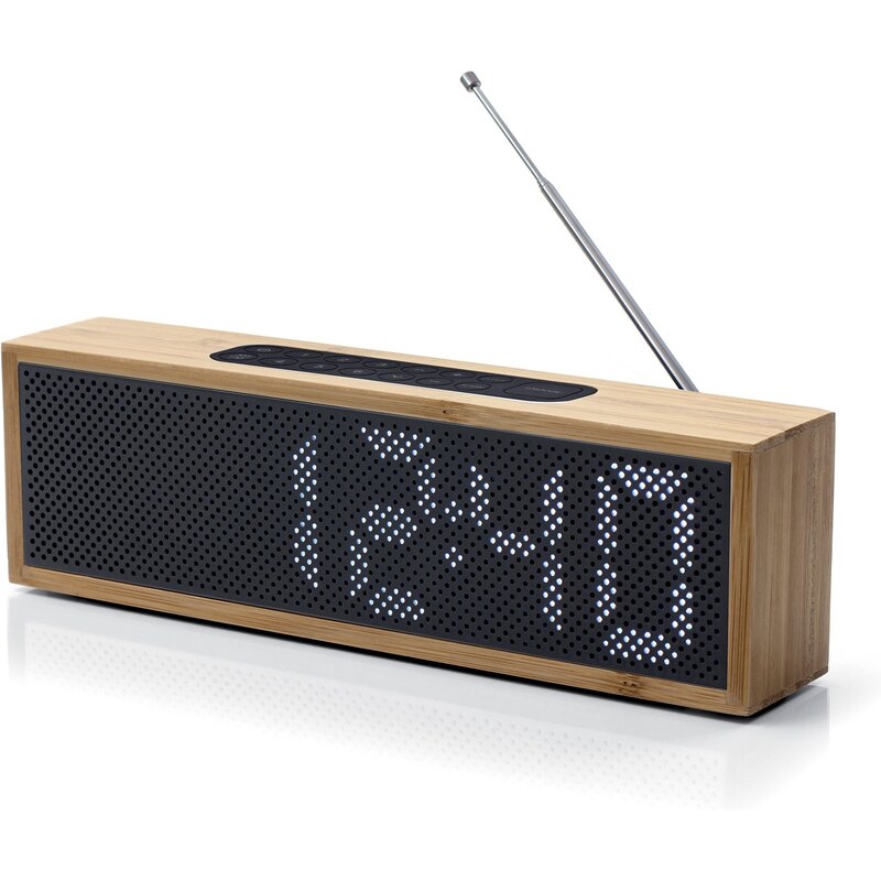 Lexon Titanium clock Radio - High Tech - denim noir