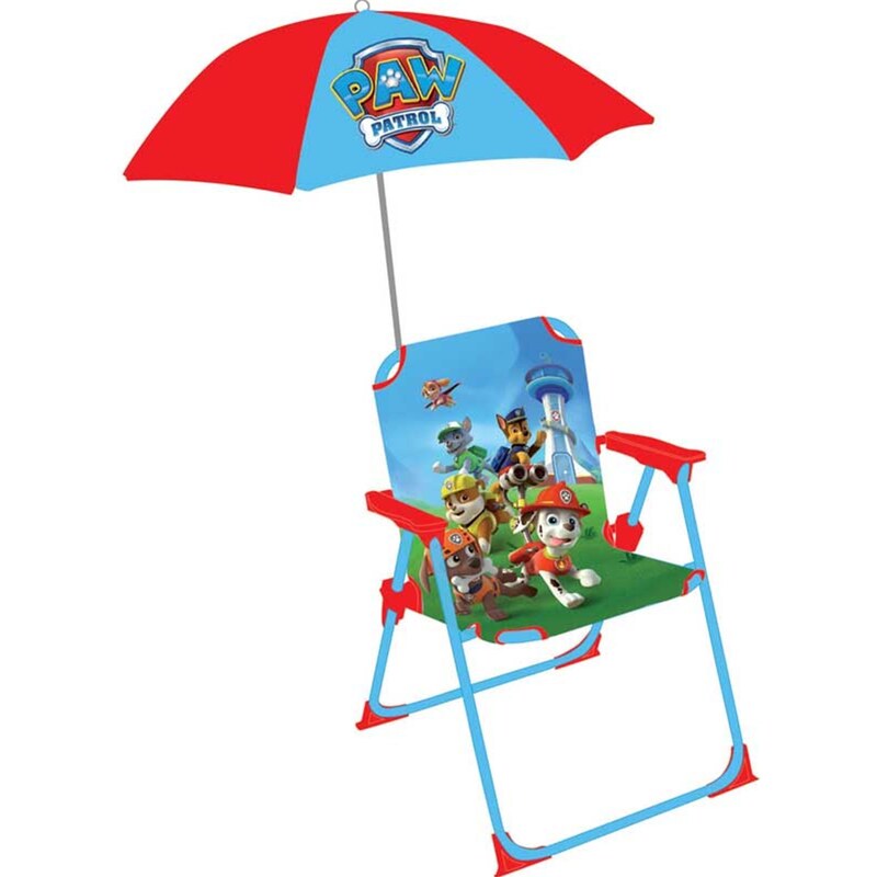 Chaise et parasol Paw patrol Jemini