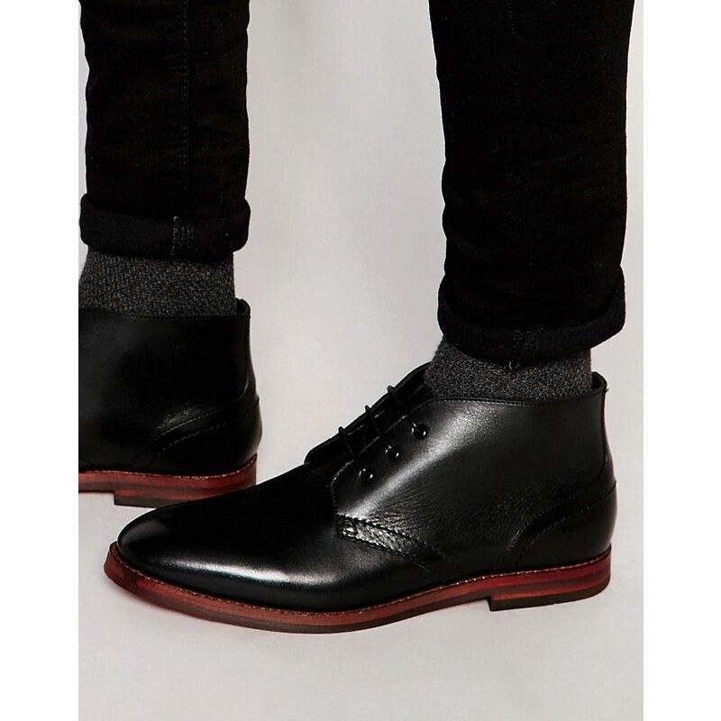 Hudson London - Houghton 2 - Desert boots en cuir - Noir