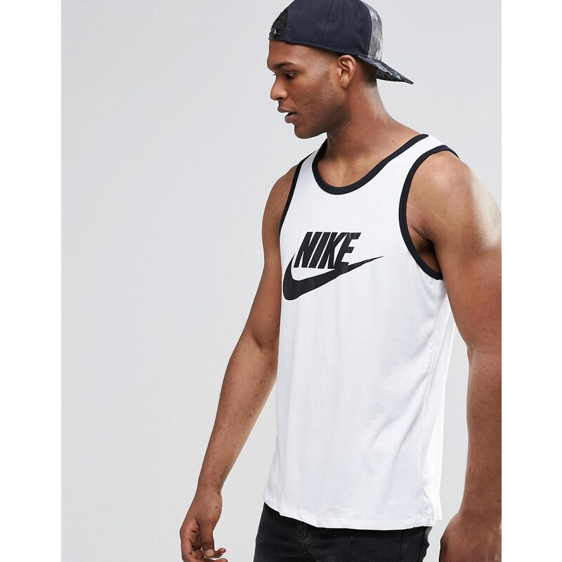 Nike - Ace 779234-100 - Débardeur avec logo - Blanc - Blanc