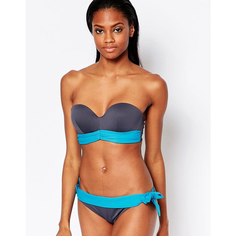 Pour Moi - Fiji - Top de bikini à armatures sans bretelles - Bleu