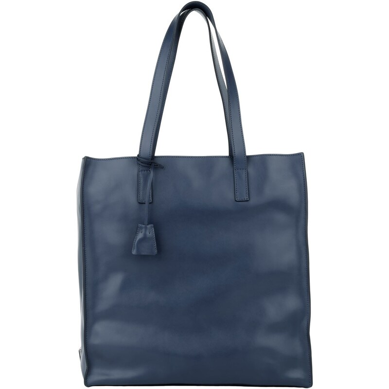 Prada Sacs portés main, Shopping Bag Soft Calf Bluette/AS en vert, bleu