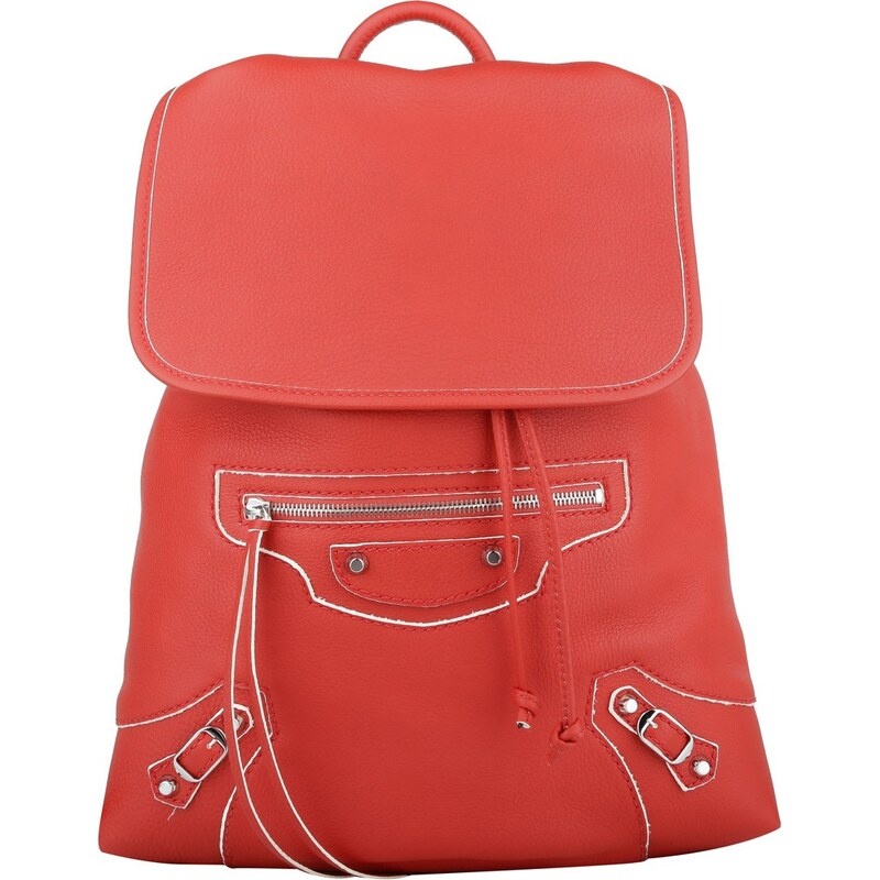 Balenciaga Sacs à Bandoulière, Classic Traveller Highlight Backpack Small Rouge Fraise en rouge