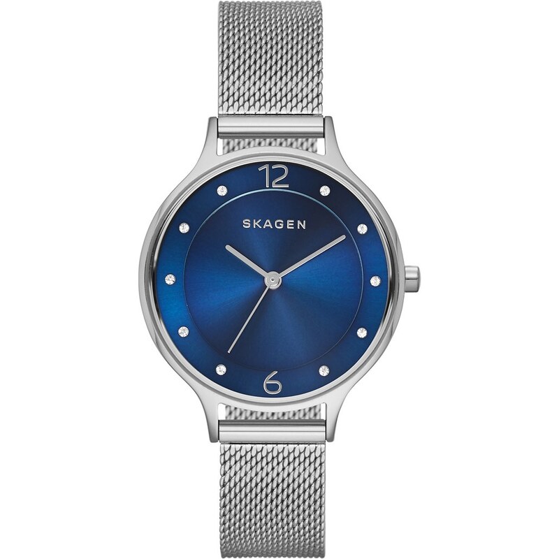 Skagen Montres, Ladies Anita Stainless Steel Watch Silver/Blue en bleu, argent