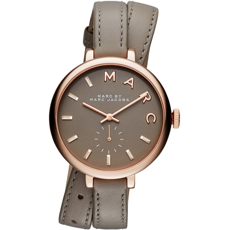 Marc Jacobs Montres, Sally Rosé Gold Leather Watch Taupe en gris