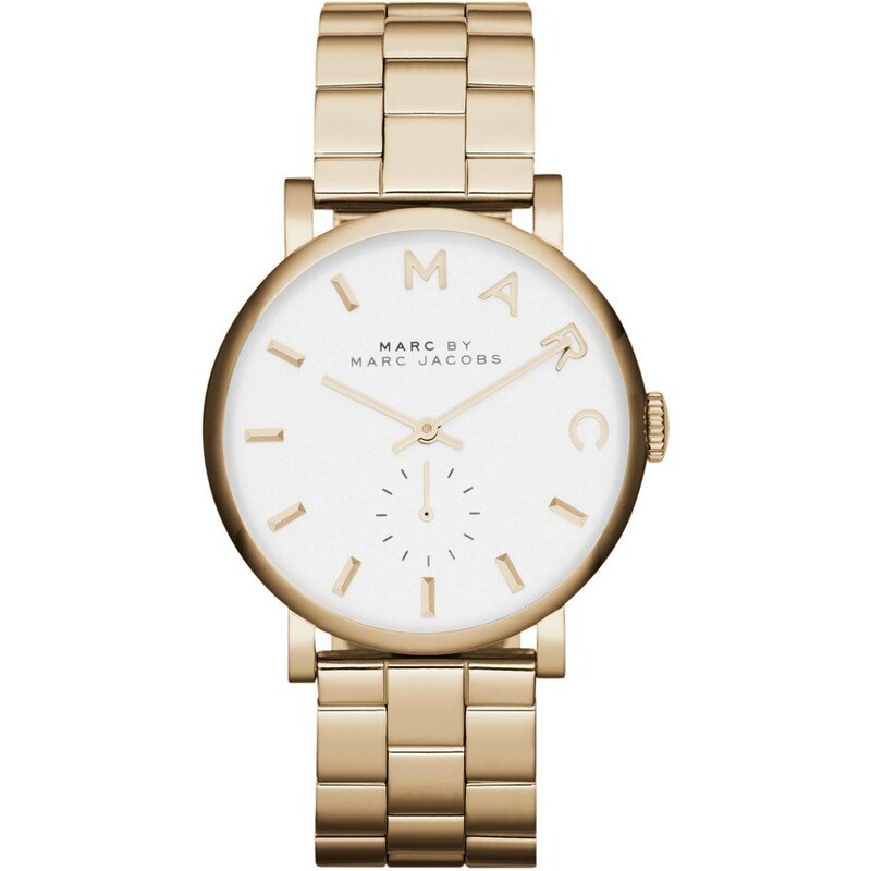 Marc Jacobs Montres, Baker Stainless Steel Gold en or, blanc