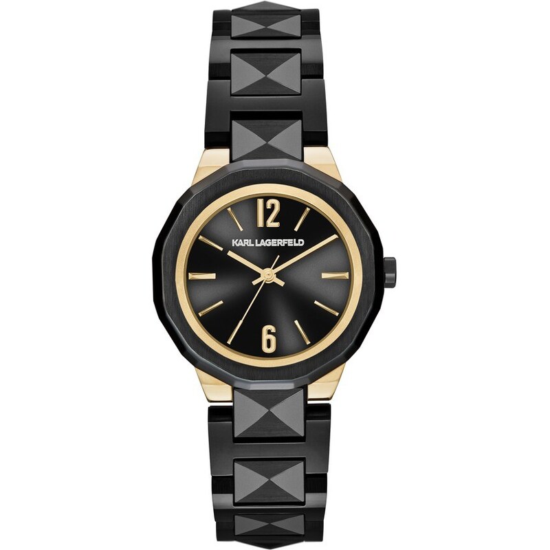 Karl Lagerfeld Montres, Joleigh Ladies Watch Brushed Black/Gold en or, noir