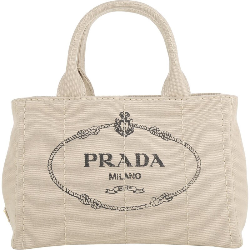 Prada Sacs portés main, Shopping Bag Canapa Corda en beige