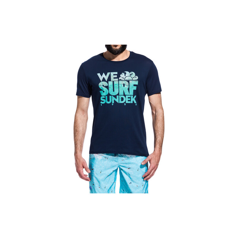 SUNDEK t-shirt with we surf writing