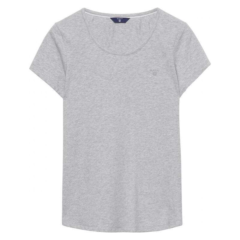GANT T-shirt Chiné - Grey Melange