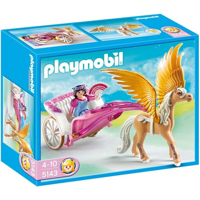 Playmobil Carrosse avec cheval ailé - multicolore