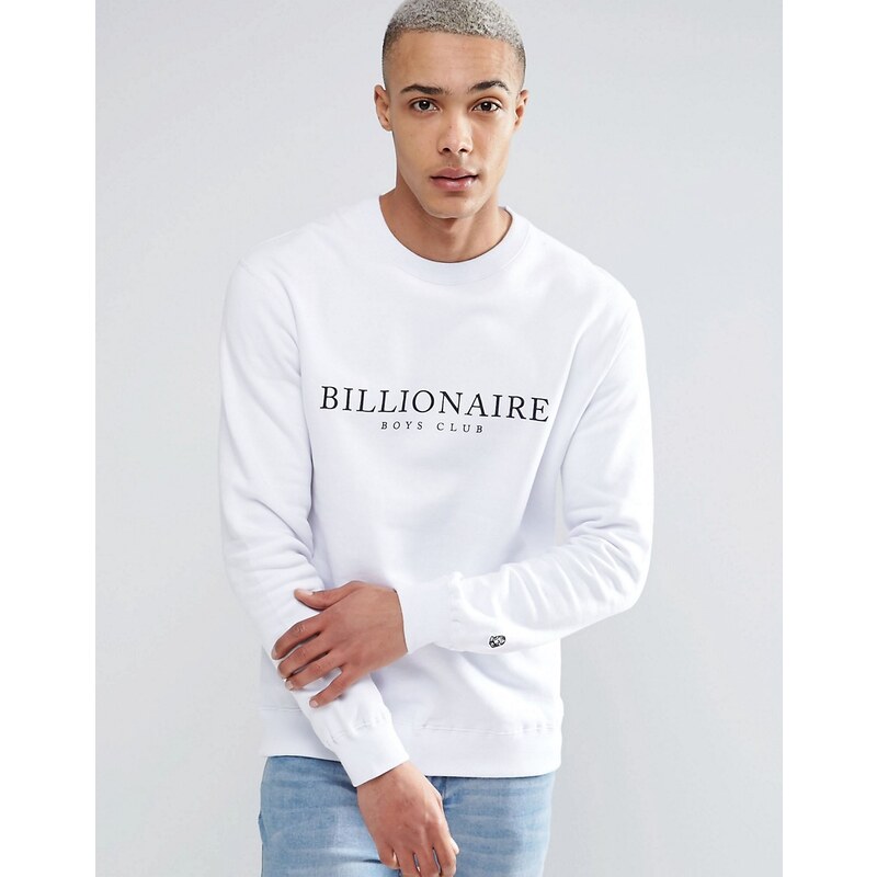 Billionaire Boys Club - Sweat avec grand logo - Blanc