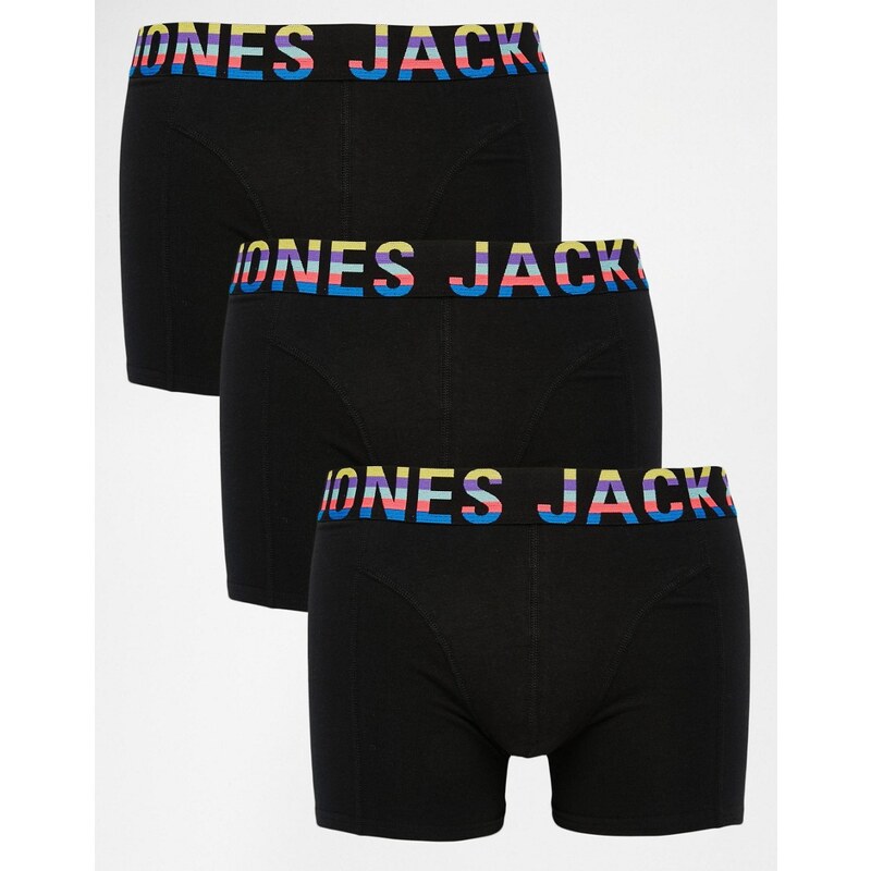 Jack & Jones - Lot de 3 boxers - Noir