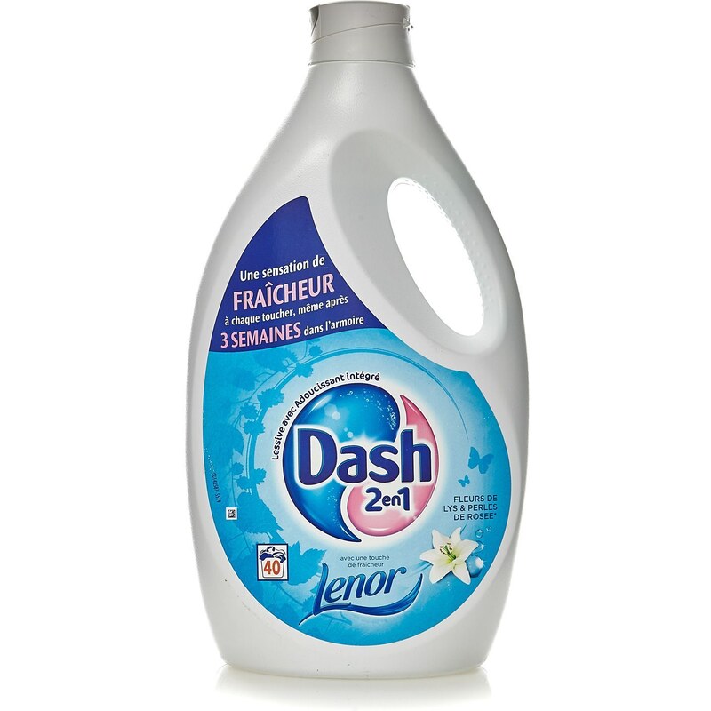 Dash Dash 2 en 1 - Lessive liquide - 2,92 L
