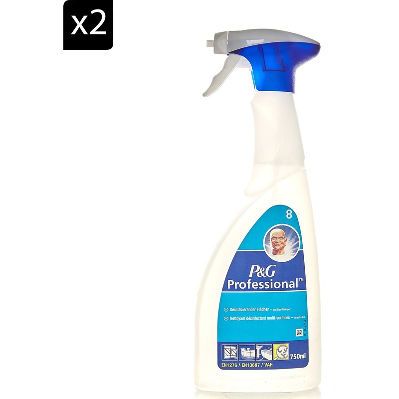 Mr Propre 8 - Lot de 2 sprays nettoyants multi-usage - 750 ml