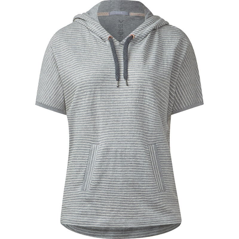 Cecil - T-shirt à capuche - graphit light grey