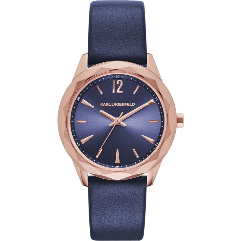 Karl Lagerfeld Montres, Optik Classic Blue Roseor Watch en bleu