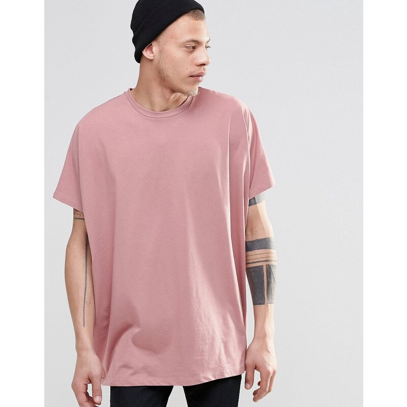 ASOS - T-shirt ultra oversize - Rose - Rose