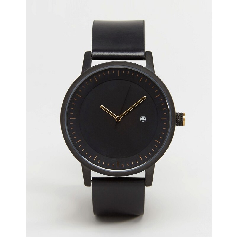 Simple Watch Company SWCO - Dixon - Montre en cuir - Noir - Noir