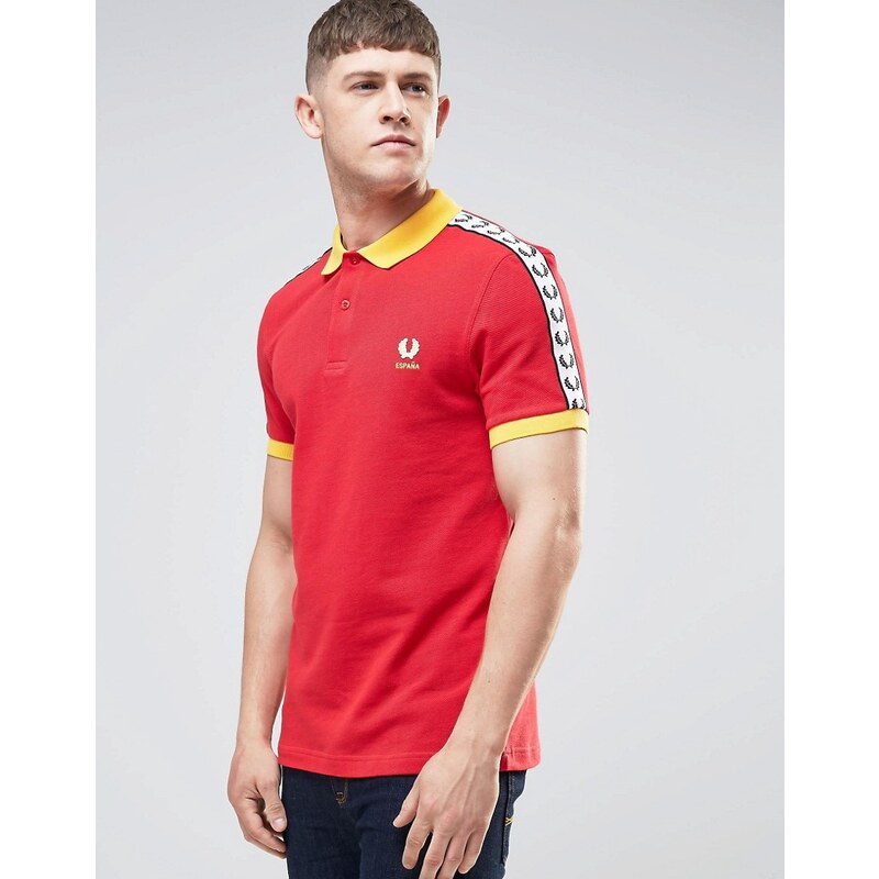 Fred Perry - Spain - Polo - Rouge - Rouge