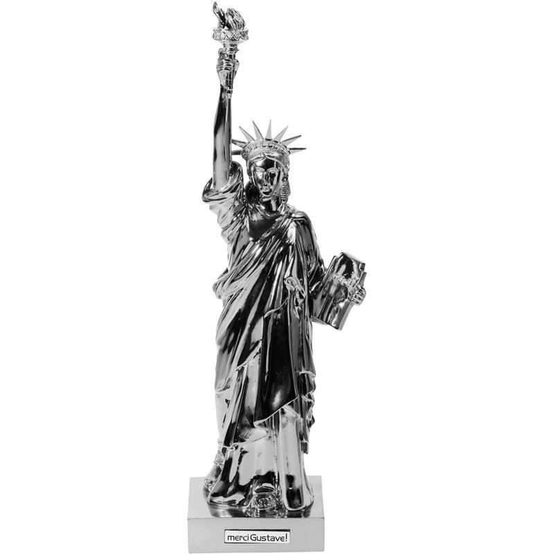 Statue Miss Liberty Glossilver Merci Gustave