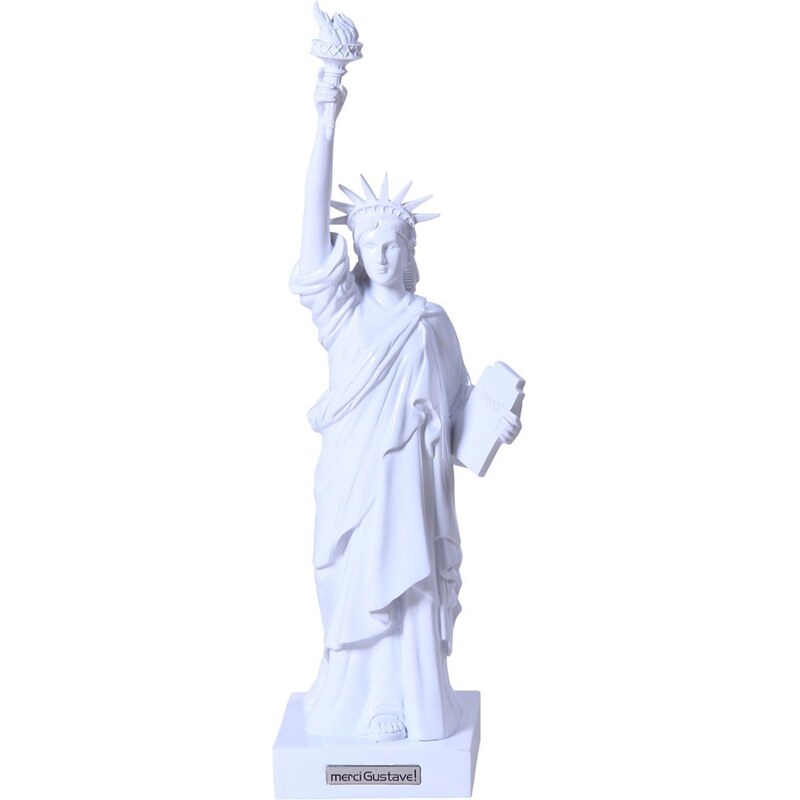 Statue Miss Liberty Whitespirt Merci Gustave