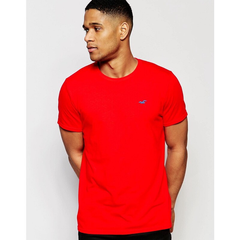 Hollister - T-shirt cintré ras du cou - Rouge