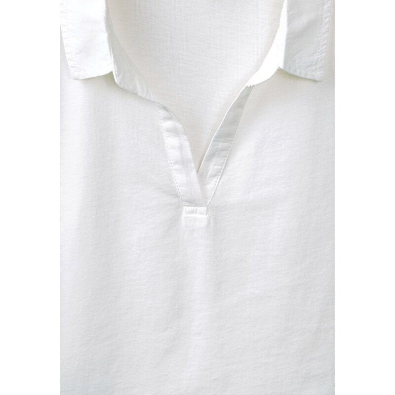 Street One - Polo oil-washed Paolina - star blanc