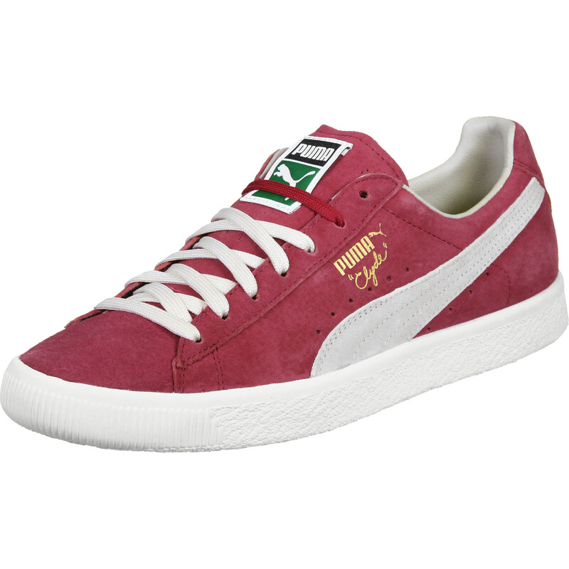 Puma Clyde chaussures barbados cherry/white