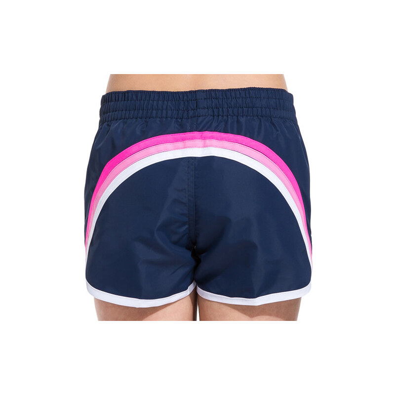 SUNDEK navy blue taffetta nylon swim shorts