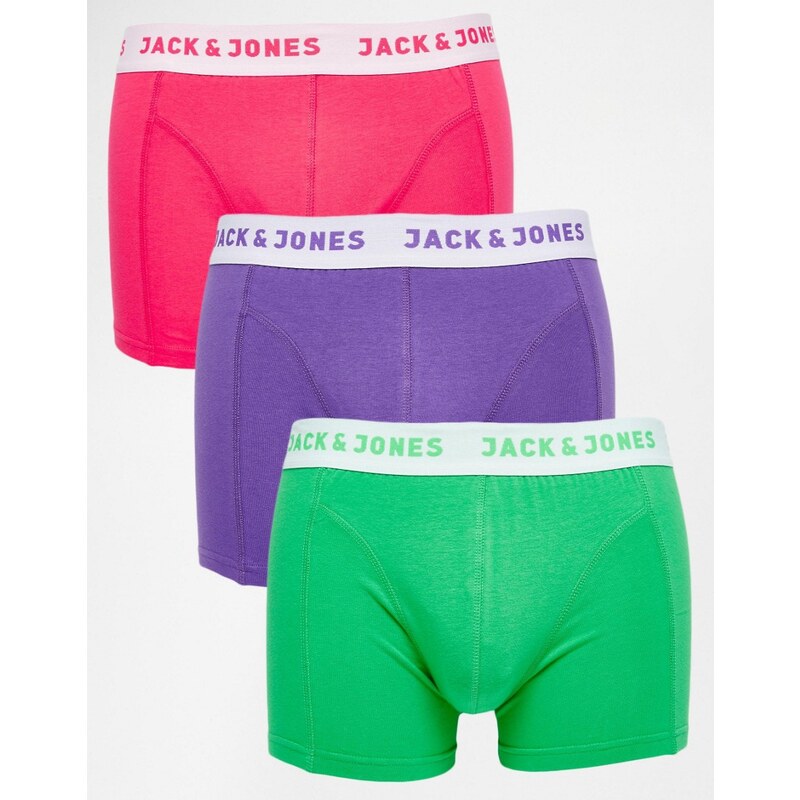 Jack & Jones - Lot de 3 boxers - Multi